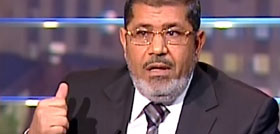 فوز الدكتور محمد مرسي القيادي السابق بجماعة الإخوان المسلمين برئاسة مصر